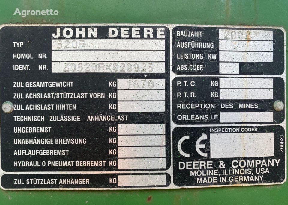 grain header John Deere 620r - Kosisko