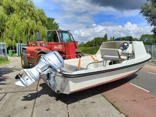 peralatan pembajak untuk kebun dell quay dory 17' boot boat vis + honda BF50 moto