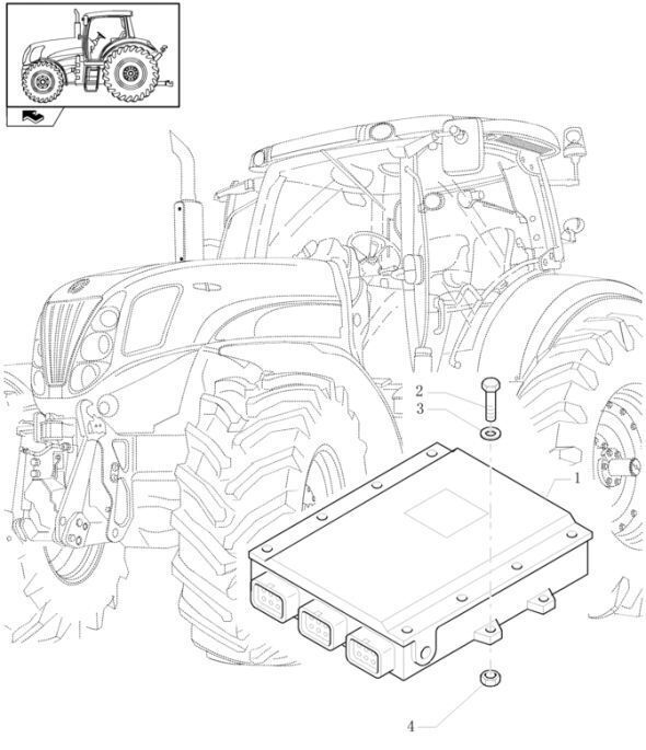 blok silinder na zdjęciu: 1 untuk traktor roda New Holland T6010