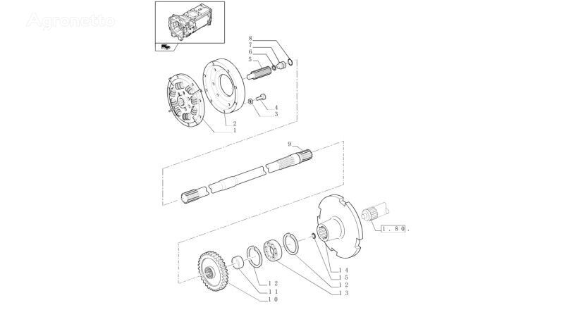 flywheel New Holland T6010 Kolo zamach, silnik 47125891 47125891 untuk traktor roda New Holland T6010