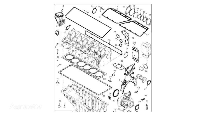 kit reparasi DZ112019 untuk traktor crawler John Deere 9470RX