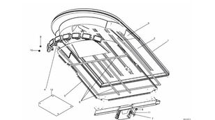 lampu depan Krone 002205230 untuk pemotong rumput Krone  Big M II