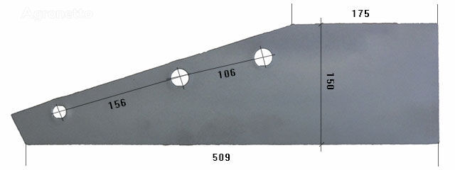 pelat penahan samping HARDOX500 21916/P untuk peralatan bajak Niemeyer
