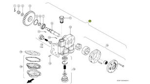 pompa oli 0006279061 untuk traktor roda Claas Xerion 4000