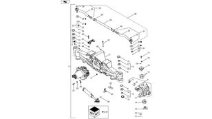 steering knuckle 292564A2 untuk traktor roda New Holland T6090 T6070