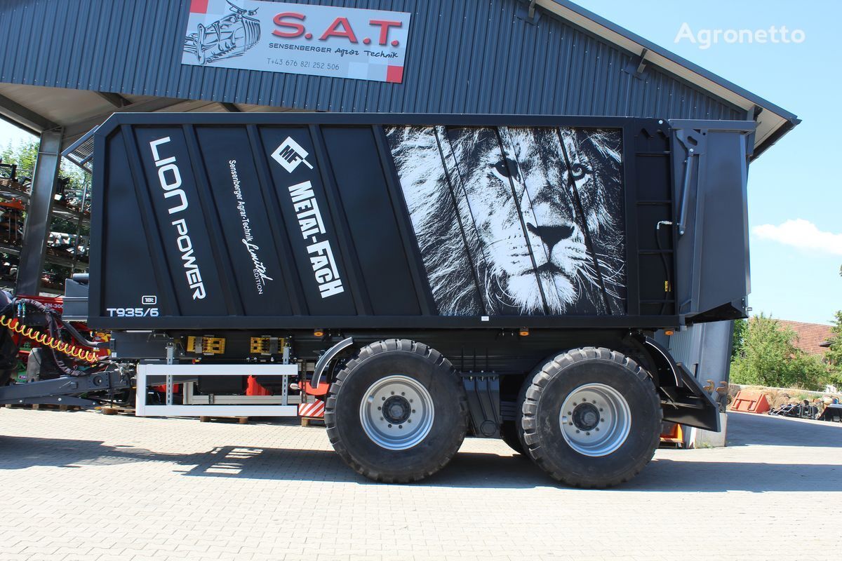 trailer traktor Metal-Fach Abschiebewagen T-935/6-Black Lion Power baru